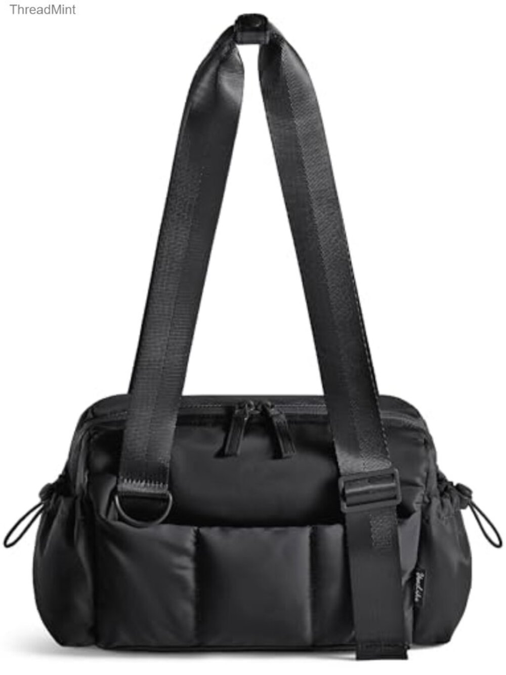 Small Gym Bag for Women - Lightweight Quilted Puffer Duffle with Wet Pocket